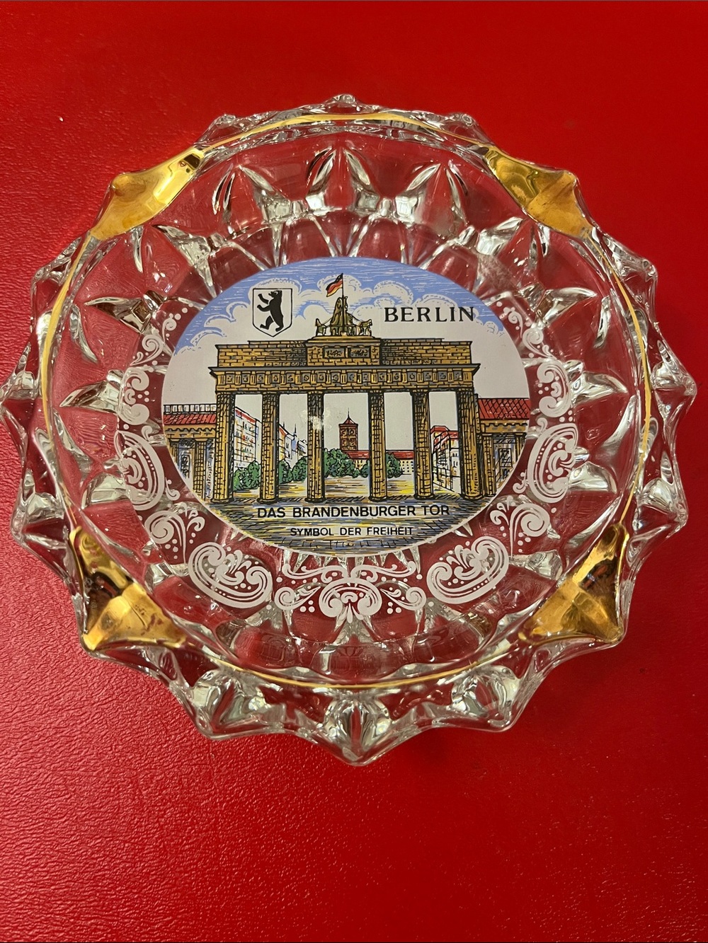 Vtg Berlin Germany Das Brandenburger Tor Symbol Der Freiheit Crystal Glass A